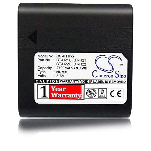 Estry Replacement Battery for Sharp VL-8 VL-8888 VL-A10 VL-A10E VL-A10H and Others Part NO Sharp BT-H21 BT-H21U BT-H22 BT-H22U