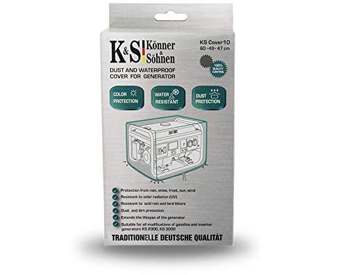 Könner & Söhn KS Cover 10 - Cubierta protectora de poliéster impermeable, a prueba de polvo y robusta para proteger el generador