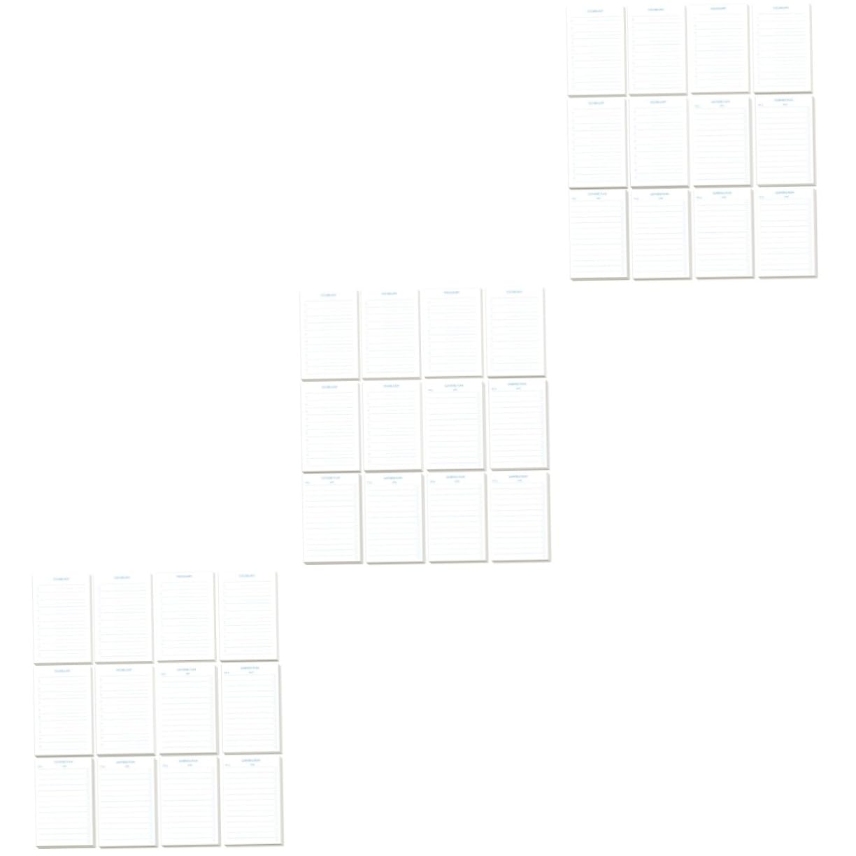EXCEART 3pièces Carnets De Notes Avec Onglets Pour Étudiants De Cahiers De Planification Liste De Tâches Bloc-notes De Poche Pratiques Pour École Et Mémos