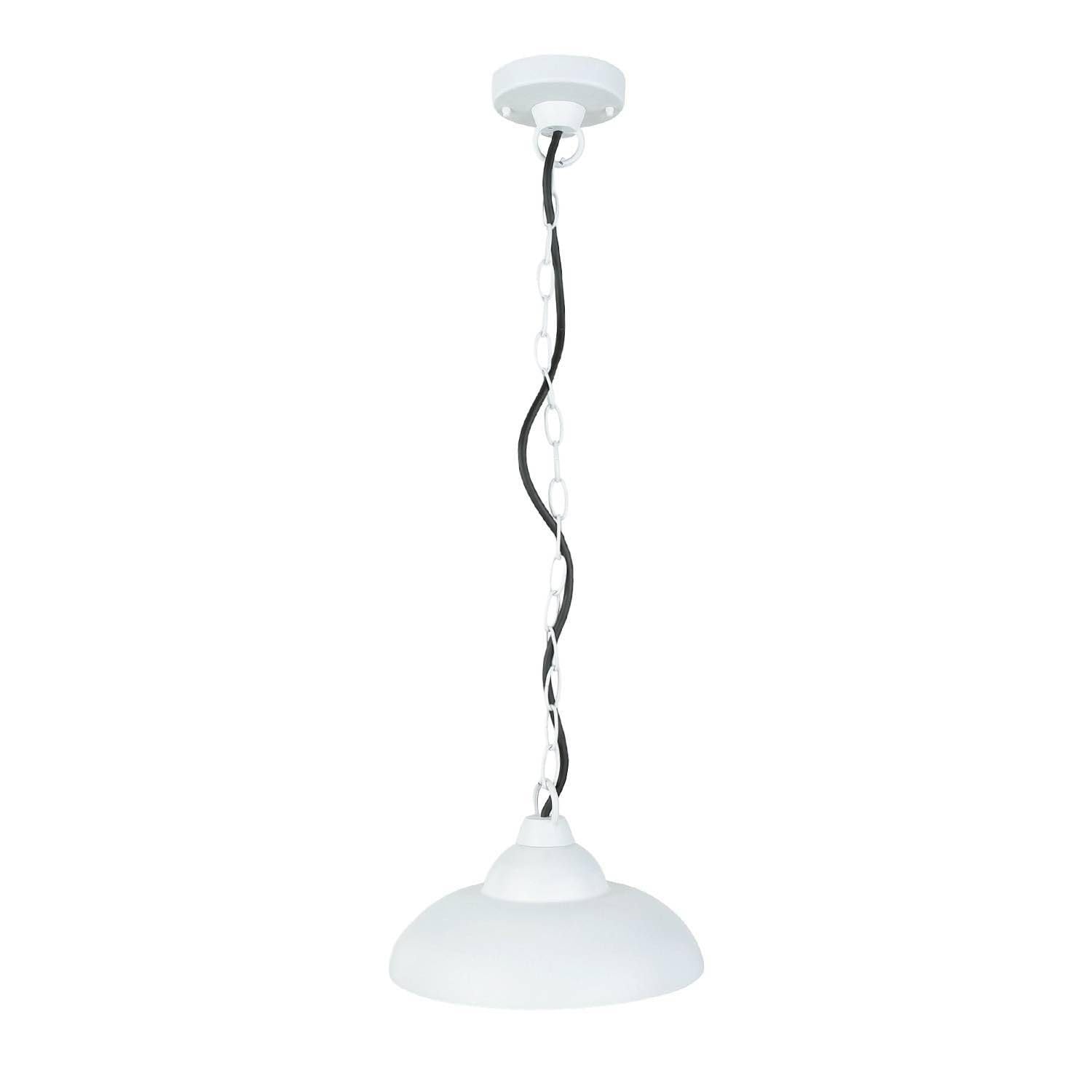Lampe suspendue LED extérieur Ø 25 cm H 73 cm IP54 Blanc 3000 K 640 lm Aluminium