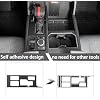 JDMCAR Central Control Gear Shift Panel Trim Cover Compatible with 2022 2023 2024 2025 2026 Toyota Tundra/Sequoia Accessories, Gear Shift Control Anti-Scratch Panel Decorative Sticker -Matte Black