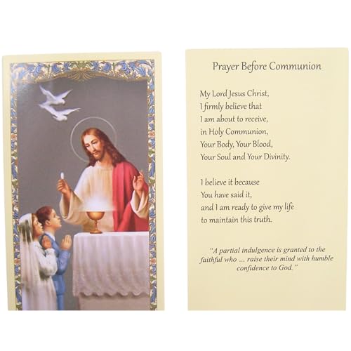 Image of First Communion Tie Clip and Prayer Card Set, Set of 3, Sacramental Gift, Religious Accessory