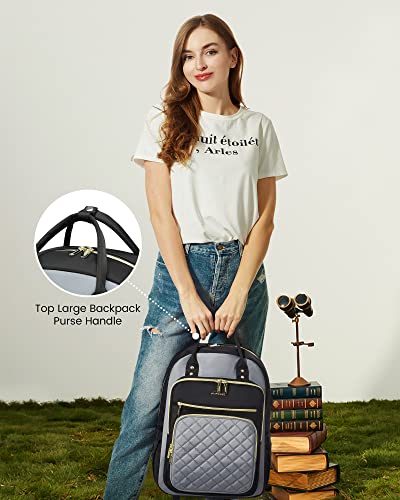 Image of LOVEVOOK Laptop Backpack, High-Strength Tear-Resistant and Waterproof Oxford Cloth, 1.9 lbs, 30L Capacity, 17-Inch Laptop Compatible, Ergonomic Shoulder Straps, 18 Pockets