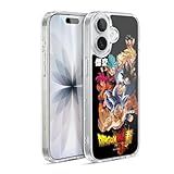 Head Case Designs Officially Licensed Dragon Ball Super Goku Universe Survival Characters Gel Case [Military Grade Protection] Compatible with Apple iPhone 17