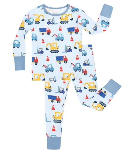 Image of Toddler Boys Girls Clothes Viscose from Bamboo Long Sleeve Top and Pants Clothing Set Soft 2Pcs Kid Outfit