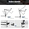 NEEWER Microphone Arm Stand, Suspension Boom Scissor Microphone Arm Stand with 3/8 Inch to 5/8 Inch Screw and Cable Ties, Compatible with Blue Yeti Snowball Yeti X Quadcast etc. Max. Load 1.5 kg #3