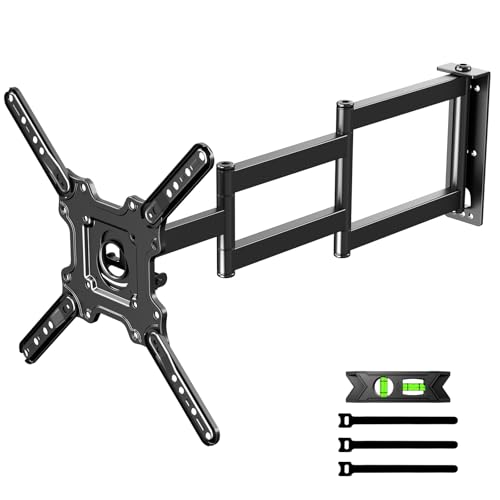 Image of Long Arm TV Wall Mount for 26-65 Inch TVs, Full Motion Swivel Corner Wall Mount Bracket, Long Extension 36.2 inch Max,Swivel and Tilt, Max VESA 400x400mm, Holds 77 lbs