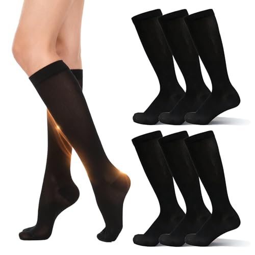 Consejos para Comprar Calcetines y medias para Mujer los más recomendados. 50 6/8 Pares Calcetines de compresión para Mujeres y Hombres,Medias de Compresión 15-25 mmHg,Calcetines Compresión para Varices,Mejora Circulación,Embarazo, Enfermeras, Deportes y...