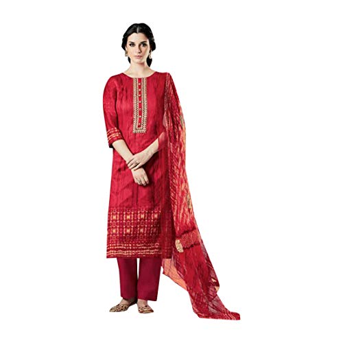 ETHNIC EMPORIUM Vestito Straight Salwar Kameez Suit Indian Vestito di Bollywood Indossare Cerimonia Dritto Abito Abbigliamento Etnico per Donna Women Party Wear Punjabi Muslim Hijab Eid Diwali 8684