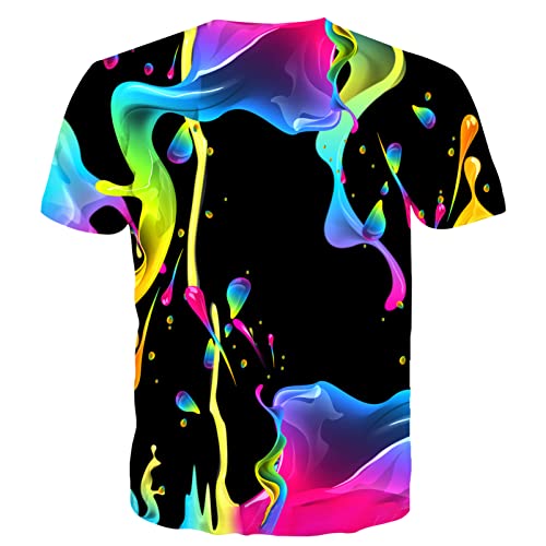 Linnhoy Men's Women's Shirts Unisex 3D Graphic Print Fashion T-Shirts for Adults Teens Novelty Casual Tee Tops Size S-XXL2