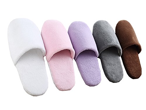 Black Temptation 5 Pares de Zapatillas Desechables Invitados, Zapatillas de Punta Cerrada Cover