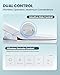 Electric Bidet Toilet Seat Elongated, Heated Toilet Seat with Adjustable Warm Water & Air Dryer, 6 Wash Modes, Dual Control, Self-Cleaning Nozzle, Soft-Close Lid, Night Light, Eco & Child Friendly