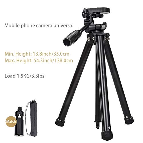 LICHUAN Handy-Stativ, leicht, tragbar, flexibel, mit Tragetasche und Handy-Halterung für Selfies/Fotografie-Stativ für… – Bild 3