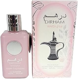 Ard Al Zaafaran trading L.L.C Dirham Wardi by Ard Al Zaafaran 100ml Eau De Perfum Perfume Spray For Men & Women Fresh Floral Spicy