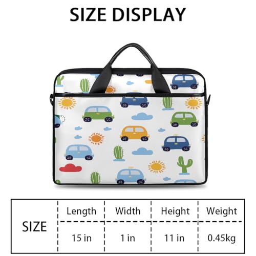 Bolso para portátil con patrón de cactus 15 pulgadas miniatura 2