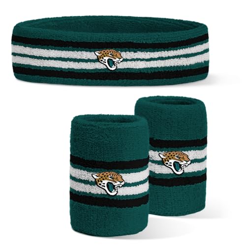 Image of For Bare Feet NFL Officially Licensed Team Logo Headband & Wristband Combo Pack Team Color OSFM