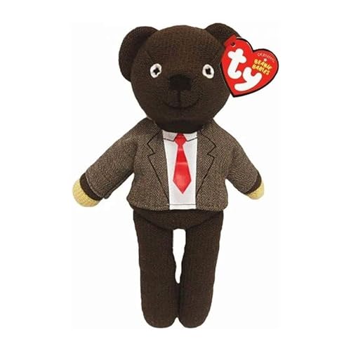 TY Mr. Bean Teddy Bear in Shirt & Tie Iconic Soft Plush Toy from the Classic TV Show Collectible Stuffed Plushie for Kids & Fans Cuddly Soft Toy Gift for Boys & Girls