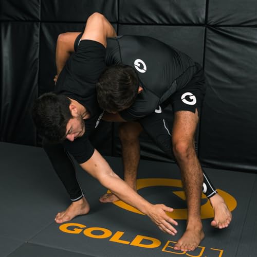 Gold BJJ mens Rash Guard Classic