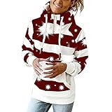 Con cremallera de 1/4: con un diseño de cremallera de 1/4, puedes poner o quitar fácilmente esta sudadera con capucha con cordón, bolsillo y patrón de rayas.