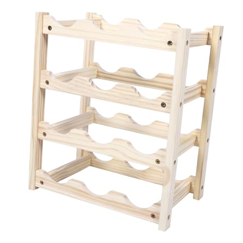 Soporte para botellas de madera para vino en refrigerador miniatura 1