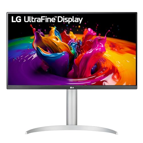 Image of LG 27UP650-W Monitor 27 inch UHD (3840 x 2160) IPS Display, VESA DisplayHDR 400, DCI-P3 95% Color Gamut, 3-Side Virtually Borderless Display, Height /Pivot /Tilt Adjustable Stand - Silver