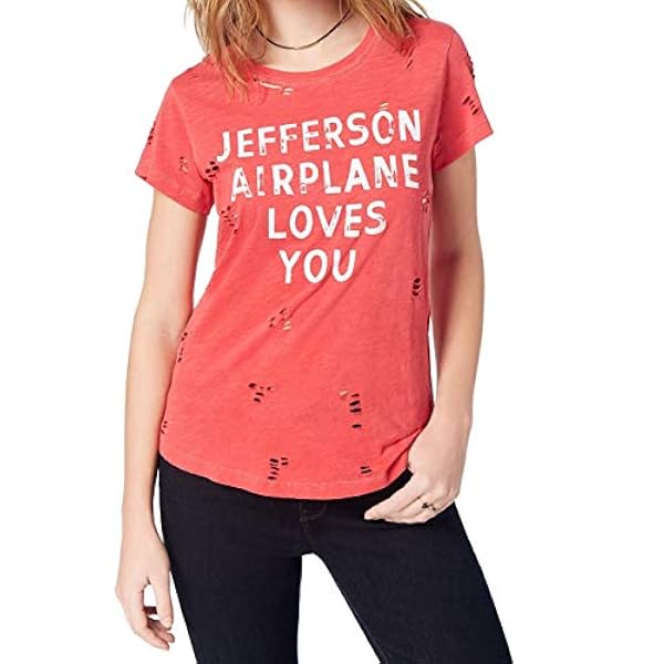 Lucky Brand | Jefferson flygplan älskar dig t-shirt | Röd