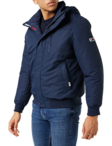 Tommy Jeans Tjm Tech Bomber DM0DM11189 Cappotti Imbottiti, Blu (Twilight Navy), S Uomo