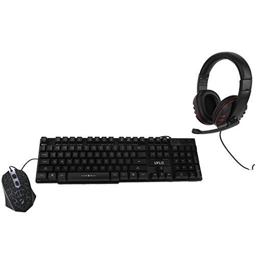 LVL Up Pro Gaming Mouse, Keyboard, and Headset Bundle LU745 | Gaming Headset with Microphone, Gaming Mouse, and Gaming Keyboard Bundle, Adjustable Settings, PC Gaming Accessories