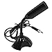 SSMDYLYM Microfono per Computer USB Microfono per PC Portatile a condensatore omnidirezionale da Tavolo per Giochi dal Vivo (Color : Black)