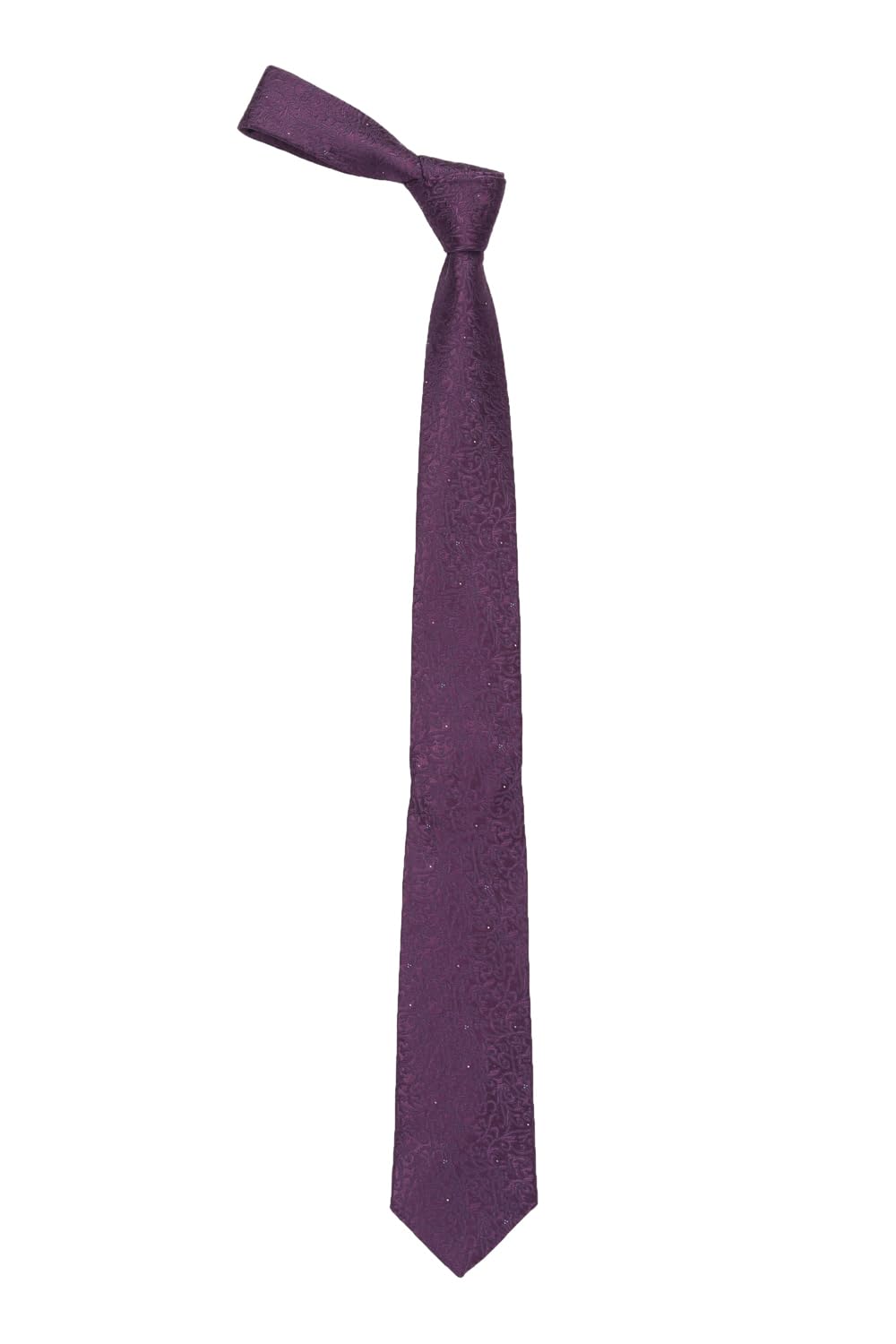 allen solly Men Purple Embroidered Formal Tie-picture-40