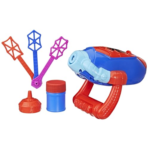 Spidey and his Amazing Friends Marvel Water-Webs Electronic Bubble Slinger, Super Hero Role Play Toys for Kids, Ages 3+
