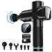 Massage Gun, Upgraded 6 Adjustable Speeds Handheld Vibration Deep Tissue Muscle Massager Device - with 6 Massage Heads and Portable Bag for Deep Muscle Tissue Massage