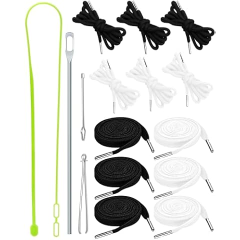 FIVEIZERO 16pcs Drawstring Cord Kit with Threader Tools Cover