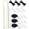 FIVEIZERO 16pcs Drawstring Cord Kit-12pcs Hoodie Strings (Flat & Round,Black & White) with Drawstring Threader Tools,Bodkin,Rope ThreaderDraw String Replacement for Pants,Shorts,Shoes,Sweatpants,Bag