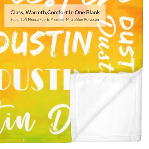 Name Blanket Personalized Name Blanket Customized Blanket with Name Text for Adult Kid Birthday Christmas Mothers Fathers Valentines Day Gift