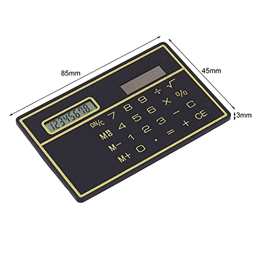 Calculadora solar de 8 dígitos JFDBGU mini y portátil estilo tarjeta de crédito pack de 3 4