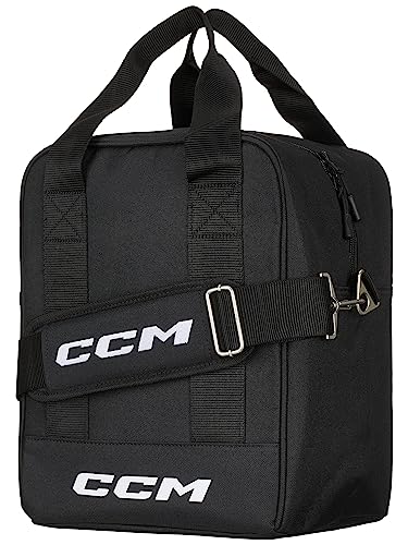 CCM Deluxe Hockey Puck Bag, Black - Holds up to 60 pucks
