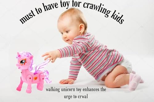 Image of Premium Battery Operated Walking Leash Unicorn | Dancing Glowing Musical Toy with Flashing LED Lights and Music | Unicorn for Kids 3+ Years | Girls Birthday Gift