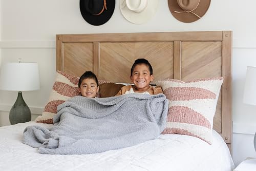 Image of Saranoni Bamboni Baby Blanket | Luxury Plush Super Soft Blanket | Breathable Comfy Blankets for Kids and Teens | Gray - 40 inch x 60 inch