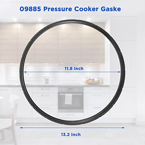 09985 Pressure Canner Sealing Ring,Replacement for Presto 01751 01781 01784 01745 01755 01782 Pressure Cooker 16Q/18Q/23 Quart,Overpressure Plug Included - Thumbnail 4