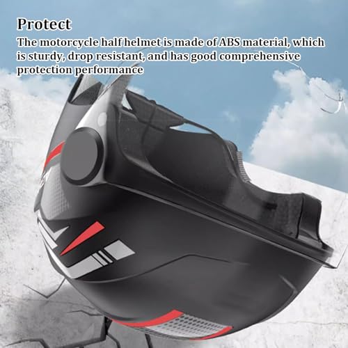 Casco moto hombre mujer JATIBOSH con visera transparente ECE 3