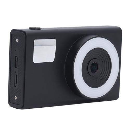 Cámara digital 48MP 4K UHD 16x zoom digital pantalla de 2.4 pulgadas portátil compacta selfie cámara con tarjeta de memoria de 32 GB para estudiantes (negro)