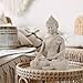 Buddha Statue for Home Decor Beige White-Buddha Statue Large for Spiritual 10.2''-Buddha Decor for Living Room-Buddha Statues for Zen Decor –Indoor Buddha Gift for Shrine, Meditation or Relaxation