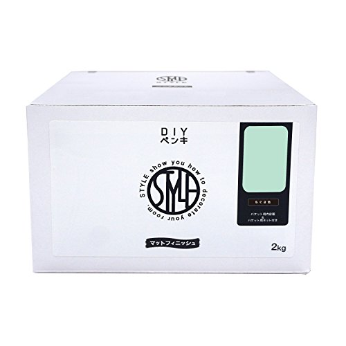 ニッペ ペンキ 塗料 STYLE DIYペンキ 2kg ちぐさ色 水性 つやなし 屋内 日本製 4976124885266のサムネイル