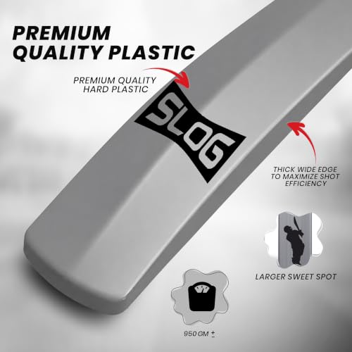 Jaspo Slog Elite Plastic Cricket Bat, 34 x 4.5 Inches - Image 6