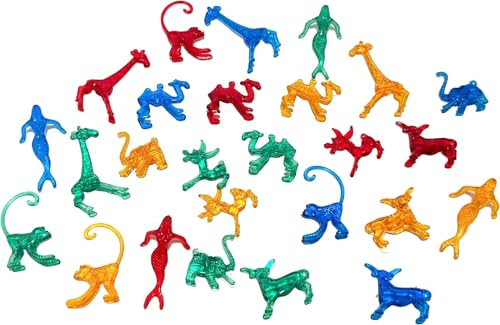 Tikizone Plastic Mixed Animal Cocktail Drink Markers/Charms (72)