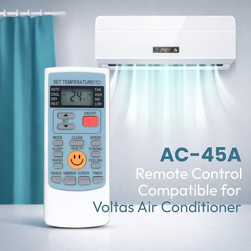 Image of Electronic Spices AC Remote | Compatible with Voltas AC (Model AC-45A) with AAA Batteries