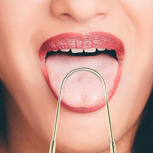 ARTIBETTER O Limpador de Língua de Aço Inoxidável Com 3 Peças de Raspador de Língua Ajuda a Combater