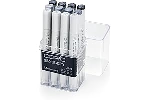 Copic Sketch Alcohol Markers 12pc Set Cool Grey