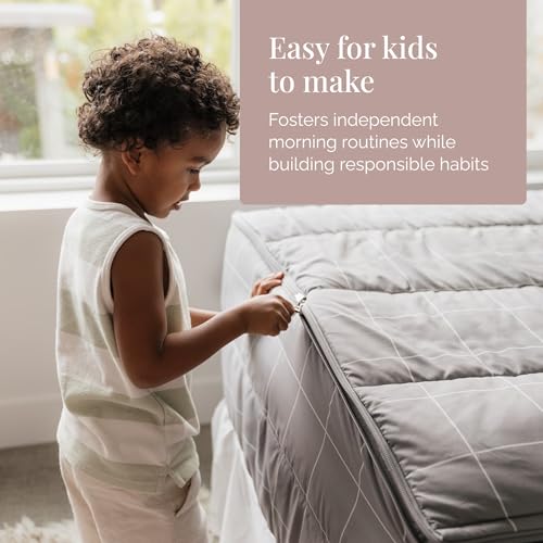 Image of Beddy's Video Game Themed Zipper Bedding - Gray Comforter & Sheets, for Kids & Teens - Bed in a Bag - Easy to Make & Wash - Includes Pillowcase & Sham - Toddler